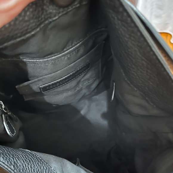 Rebecca Minkoff Isobel Black Pebble Leather Hobo Handbag w/ Tassels - Picture 8 of 11